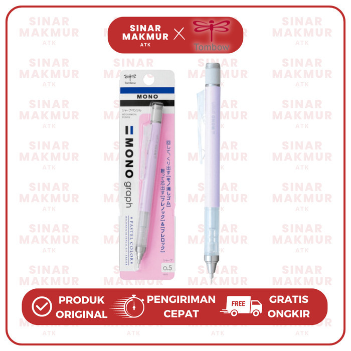 

Ay00! Pensil Mekanik/Mechanical Pencil/Shaker Pencil Mono Graph Pastel 0.5mm DPA-136 Mono Tombow