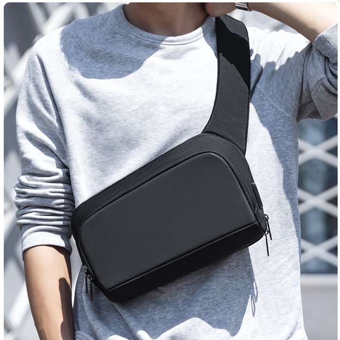 Bomeay Mark Ryden Tas Selempang Pria Waist Bag Sling Bag MR8893