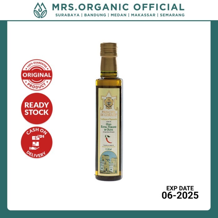 

Minyak Zaitun MEDITERRANEA Foods Organic Extra Virgin Olive Oil Chili Flavoured 250ml