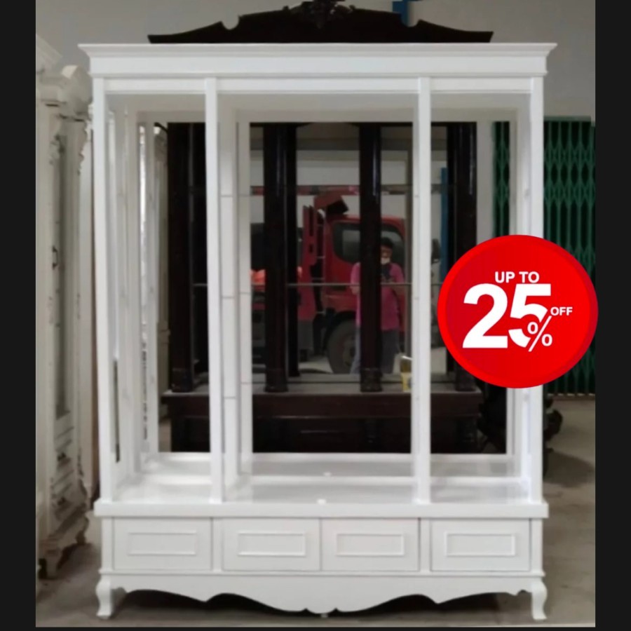 Pajangan Kristal 4 Pintu Kaca /Pajangan Anita