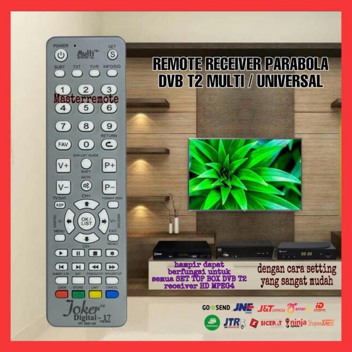 ES99 REMOT REMOTE RECEIVER PARABOLA / SET TOP BOX DVB T2 JOKER DIGITAL-17