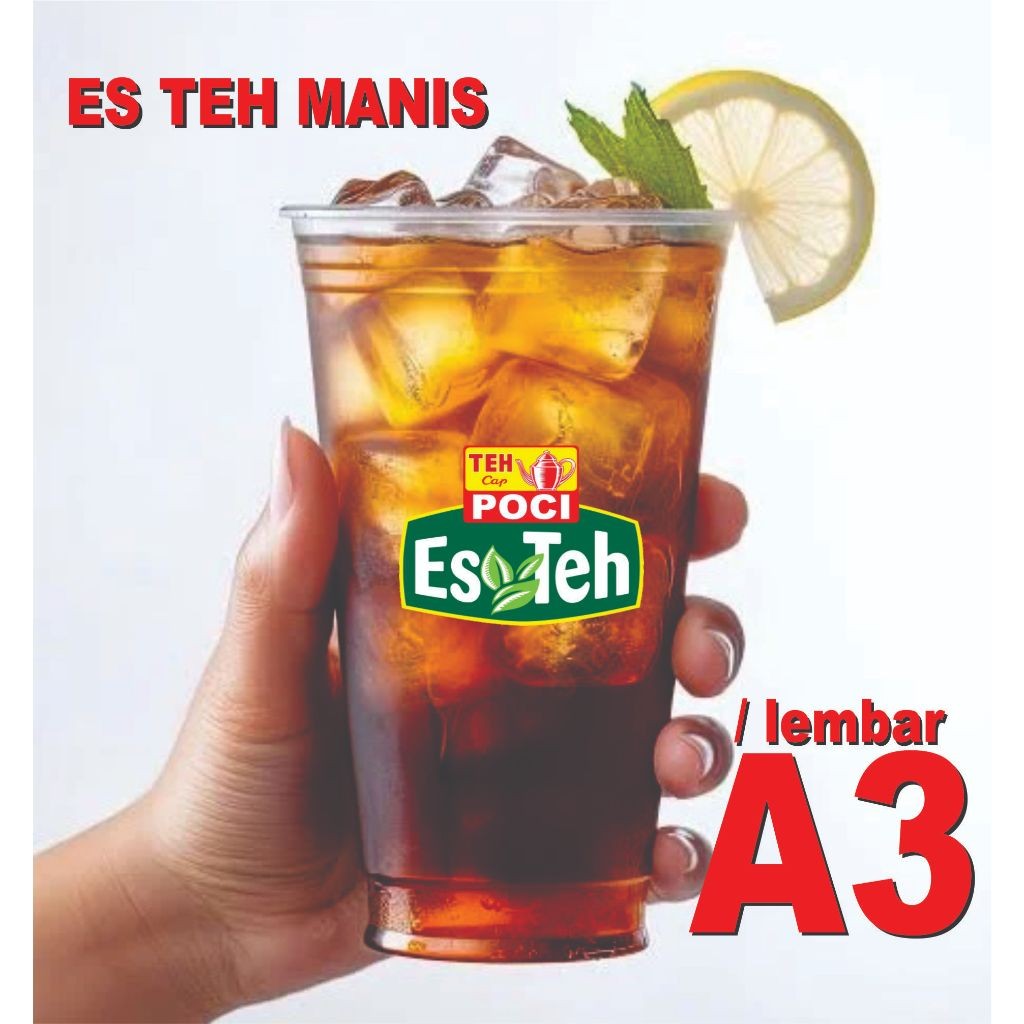 

STIKER LABEL CUP TEH POCI