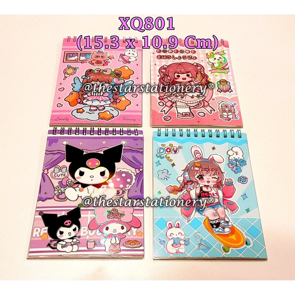 

(1 Set) Buku Sticker Viral XQ801 Sanrio 15.3 x 10.9 Cm 16 Lembar / Stiker Notes / Buku Stiker Anak