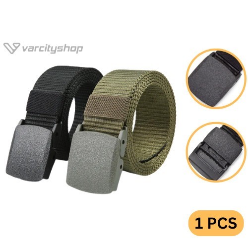 Ikat pinggang pria canvas belt anti metal detector xray belt canvas
