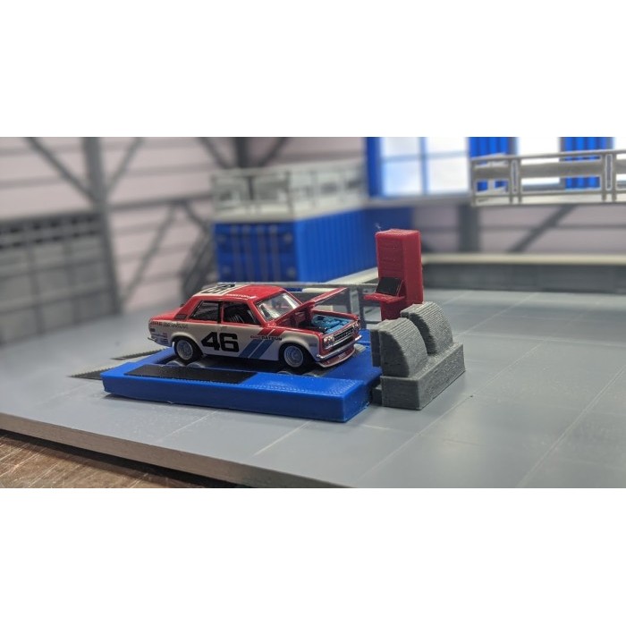 Miniatur Akesoris Diorama Diecast Dyno Test skala 64