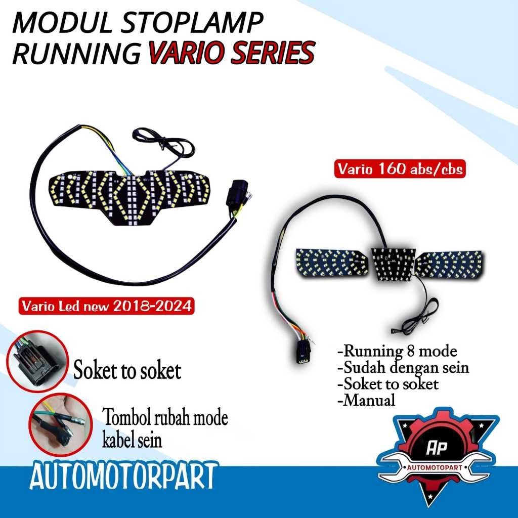 STOPLAMP RUNNING MODUL STOPLAMP RUNNING VARIO LAMPU BELAKANG VARIO PAPAN MODUL RUNNING TEXT