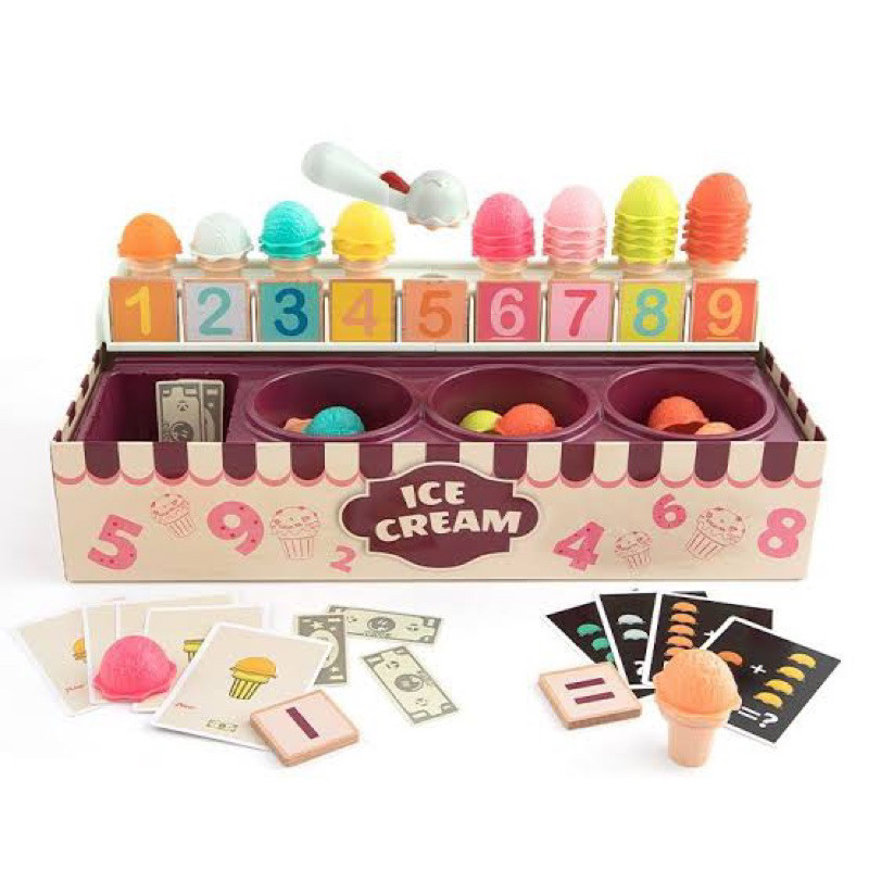 top bright Math and logic ice cream cart - learning counting in fun way  - mainan edukasi anak