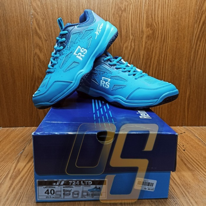 Sepatu Badminton RS JF 724 LTD (Biru/Biru Tua) 100% ORIGINAL - 37