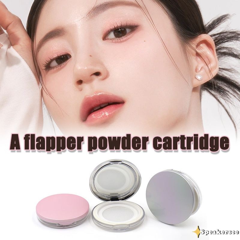 ✨[COD]CASE BEDAK TABUR LOOSE POWDER/TEMPAT BEDAK TABUR DENGAN CERMIN/WADAH BEDAK TRAVEL-SS