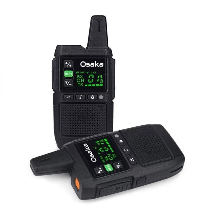 HT OSAKA TWO WAY RADIO A-2 PAKET ISI 2PCS Walkie Talkie osaka a1 - osaka mark II