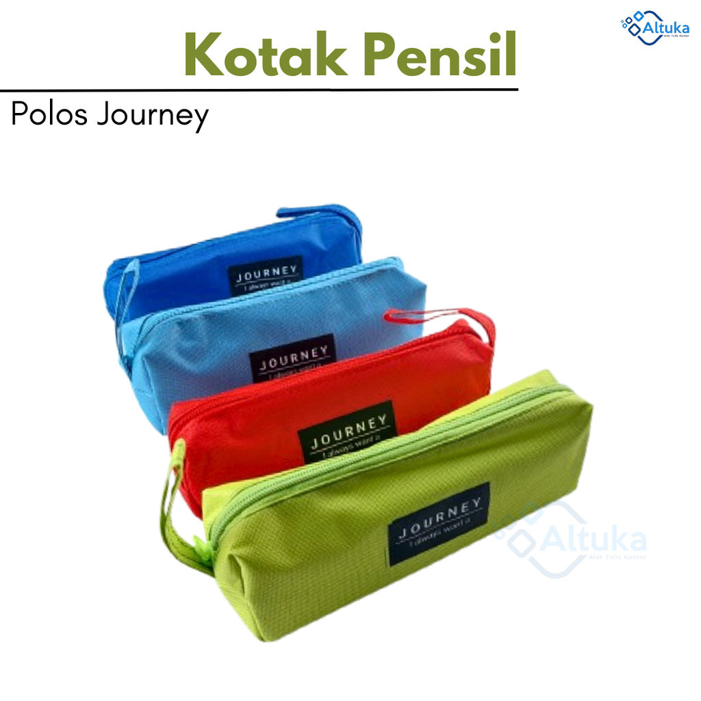 

Tempat Pensil / Kotak Pensil Resleting Polos Journey