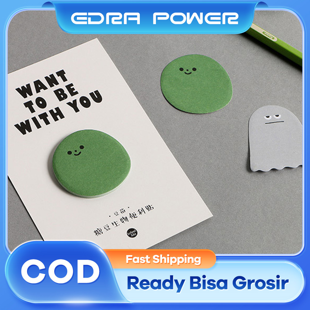 

30 Lembar Sticky Lucu Notes Catatan Tempel Memo Label Sticker Bookmark Warna-warni Note Pad Untuk Sekolah Kantor
