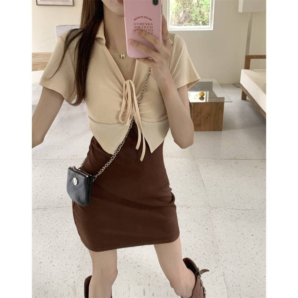 EMITA BLOOM dress ketat wanita pres body baju mini dress simple elegan lengan pendek wanita kekinian