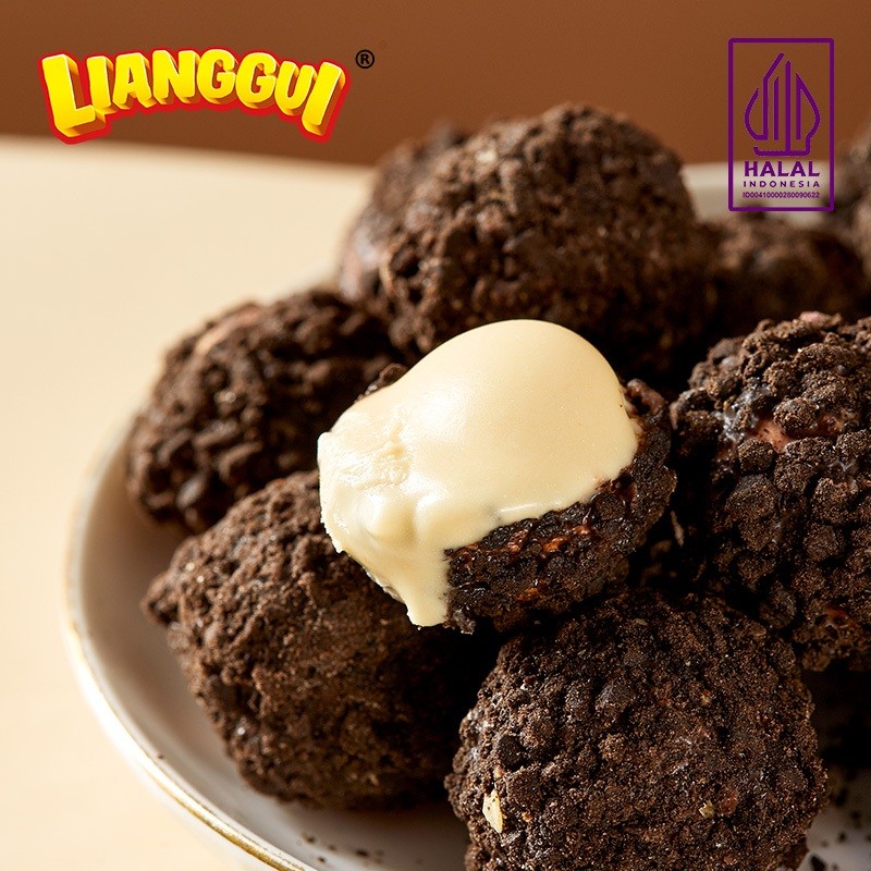 

[Makanan manis halal]LIANGGUI Burst Choco Ada 3 rasa (Strawberry、Chocolate、Coconut) Coklat renyah Yang manis Bola coklat Coklat isi permen yang diisi makanan ringan kantor Cemilan santai makanan pesta makanan muslim