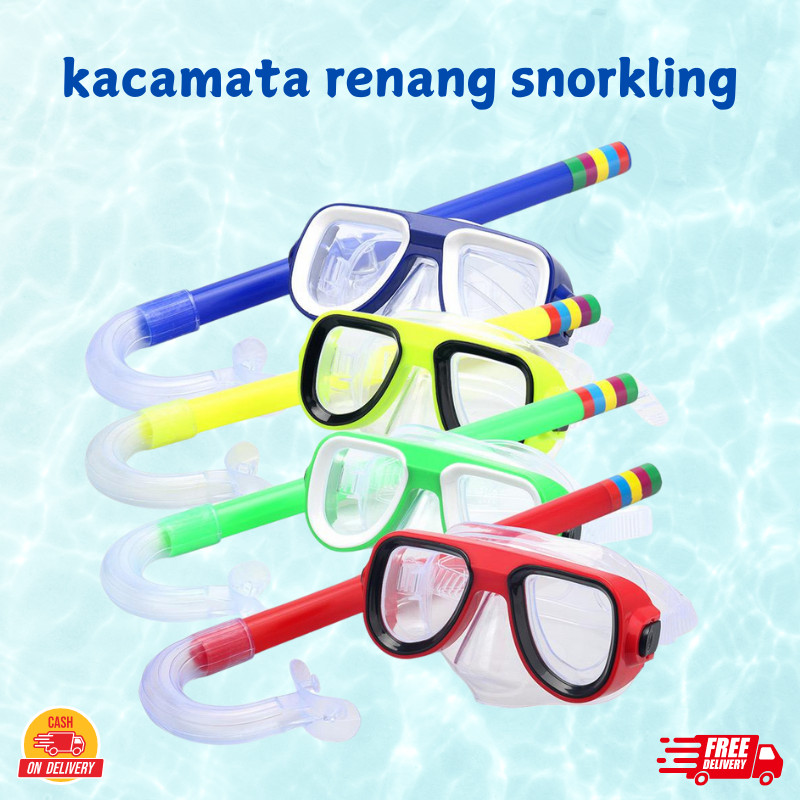 Alat Snorkeling Mask Kacamata Renang Anak Snorkling Alat Selam / Kacamata Menyelam Anak Remaja Snork