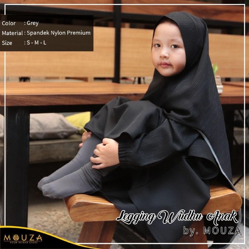 MOUZA - Legging Wudhu Anak Celana Dalaman Dress Baju Panjang Ukuran Anak Anak  - Legging Wudhu Anak 