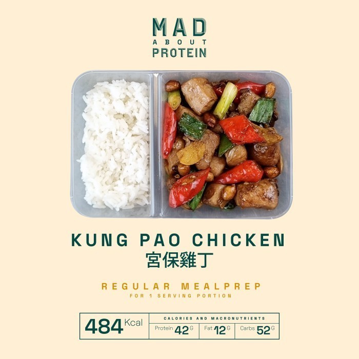 

[REG] Kung Pao Chicken 宮保雞丁 - MAD ABOUT PROTEIN Frozen Mealprep