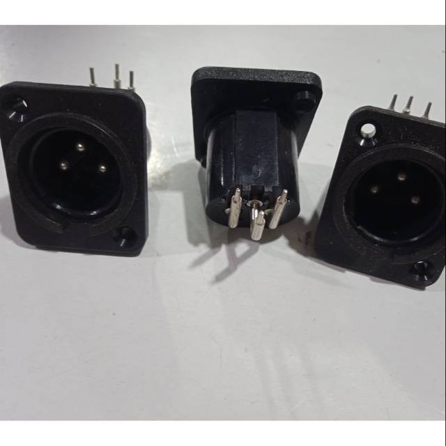 SOKET CANNON BODY Socket input XLR Cannon Male