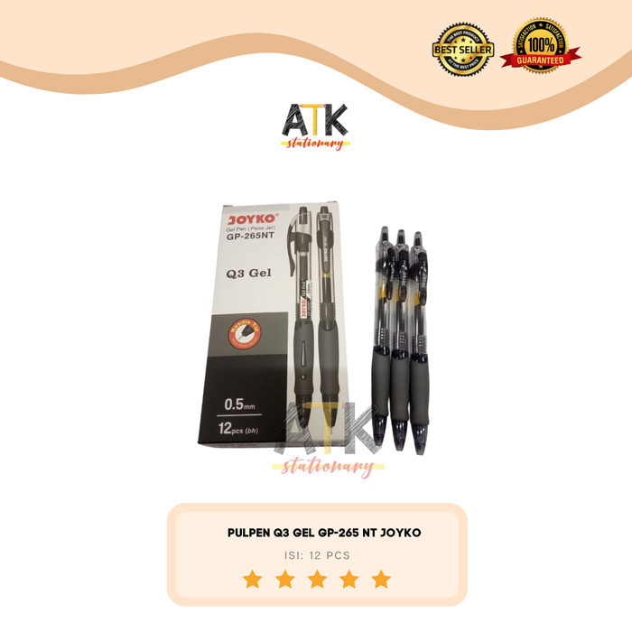 

New- Pen Q3 Gel Joyko Needle Tip GP-265NT Retractable 0.5 mm Cetek Gel atk