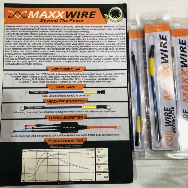 COIL WIRE MAXXWIRE COIL BOOSTER SEMUA MOTOR NEGATIF  NEGATIVE WIRE BOOSTER [MNG]
