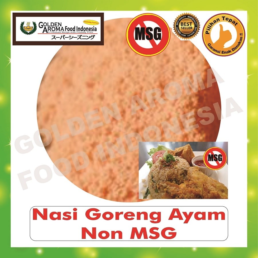 

Bubuk Tabur Rasa Nasi goreng Ayam Non MSG 250gr Bumbu Masak Serbaguna Halal 1/4Kg Seasoning Powder