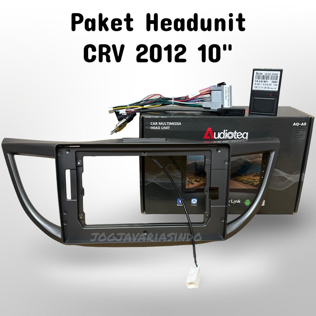Paket Head Unit Android Audioteq 10 Inch Oem PNP CRV 2012