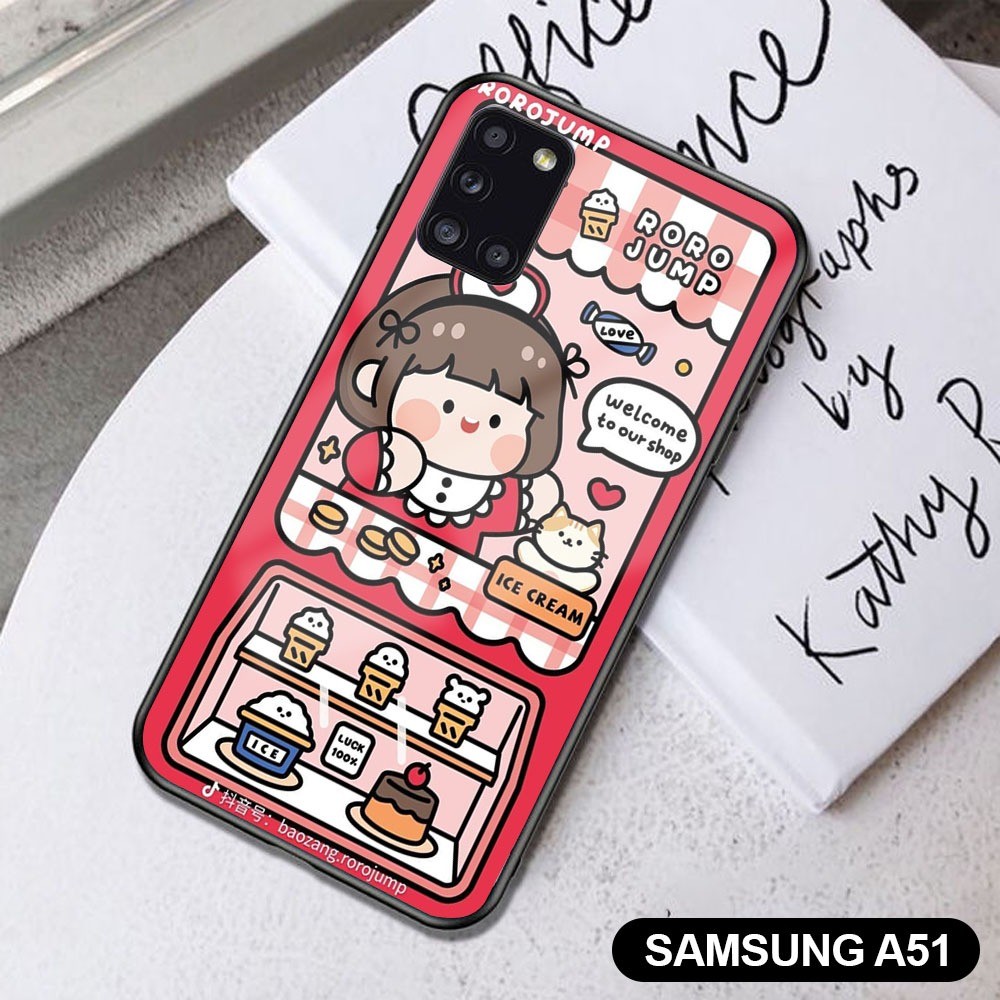 (DKC) Hardcase SAMSUNG A51 - Casing SAMSUNG A51 ( Cute2 ) Hardcase Hp - Casing Hp - Softcase Hp - So