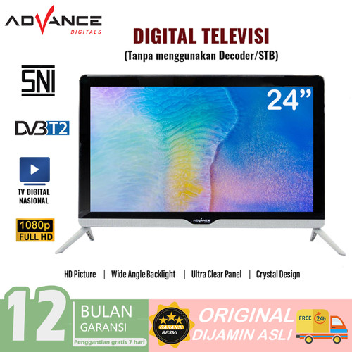 TV LED Digital Advance 24 Inch ADV-2401T Digital DVB T2