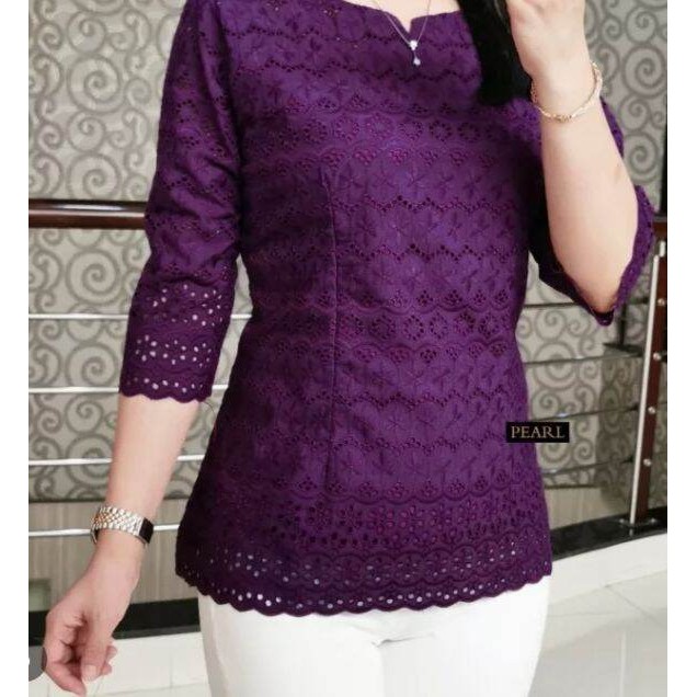 SR BLUS KATUN BOLONG MOTIF BARU WANITA BANGKOK DEWASA IMPORT PREMIUM SUPER MEWAH