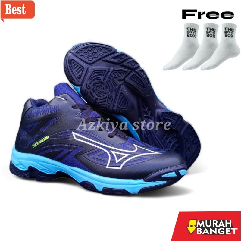sepatu olahraga wanita Sepatu Voly Volly Mizuno Wlz7 Mid Sepatu Voli Pria Dan Wanita Sepatu Volley c