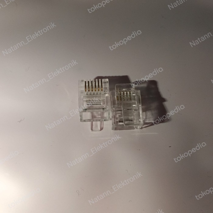Part 5765 konektor connector rj11 rg11 rj rg 11 telepon telpon 6p 6pin