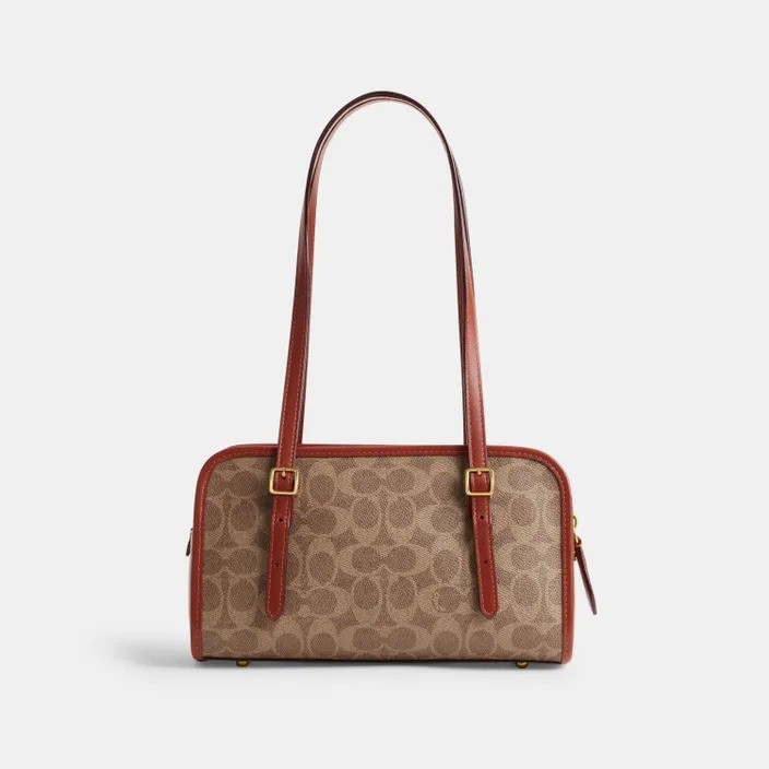 Coach Swing Zip In Signature Canvas