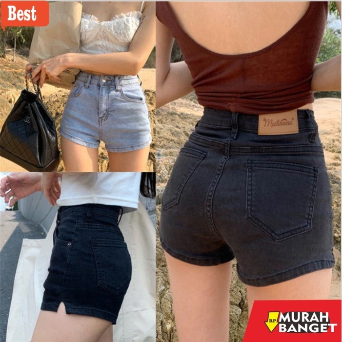 celana jeans wanita terbaru Celana Pendek Wanita Korea Style Short Jeans Fashion Tampak Kurus Celana