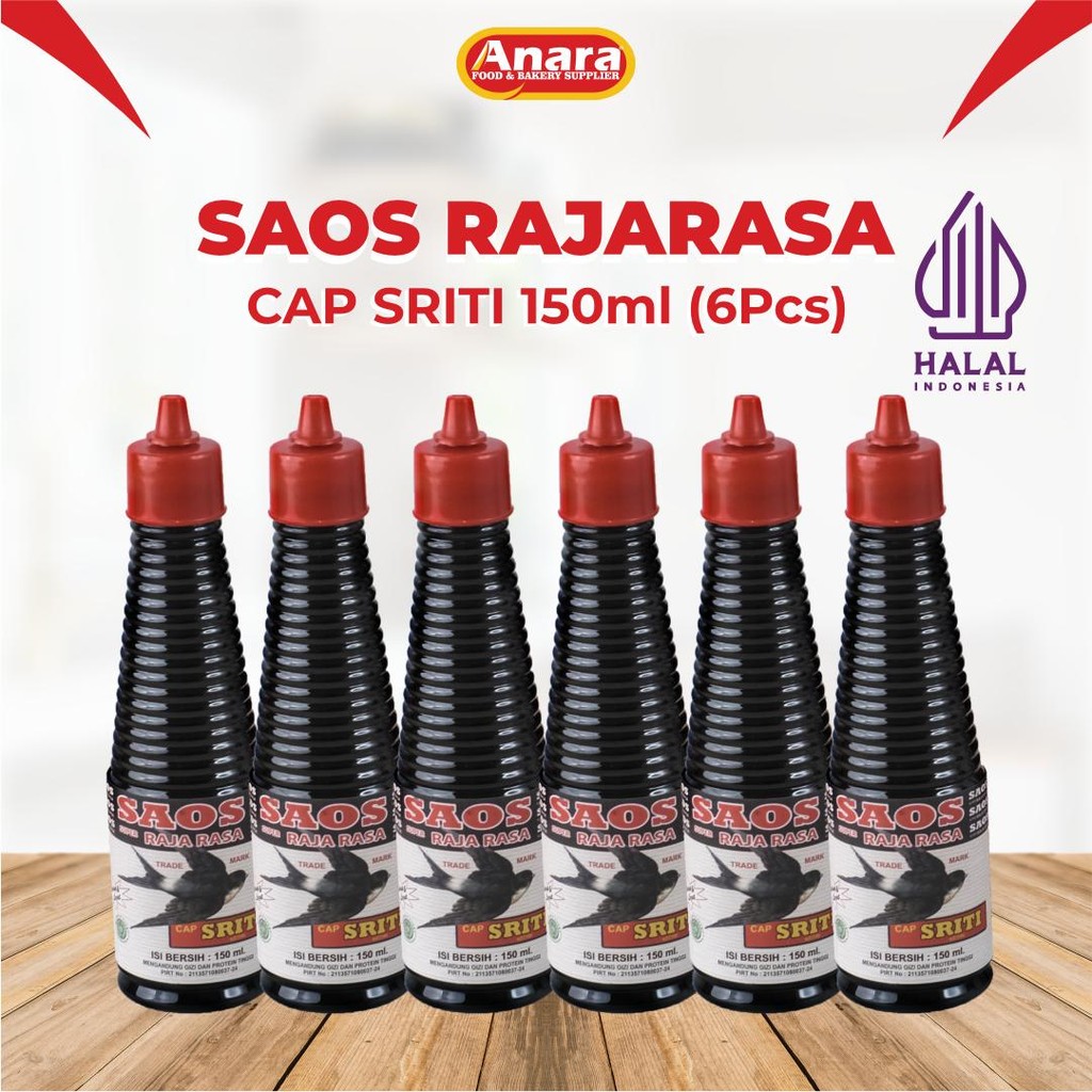 

[6pcs]Saos Raja Rasa Cap Sriti Anara 150ml, Cocok untuk Semua Masakan - Tiram, Saus Bahan Makanan Kecap