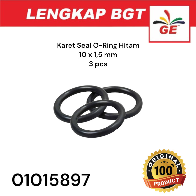 Karet Seal O-Ring 10x1,5mm Hitam 3 pcs - 01015897