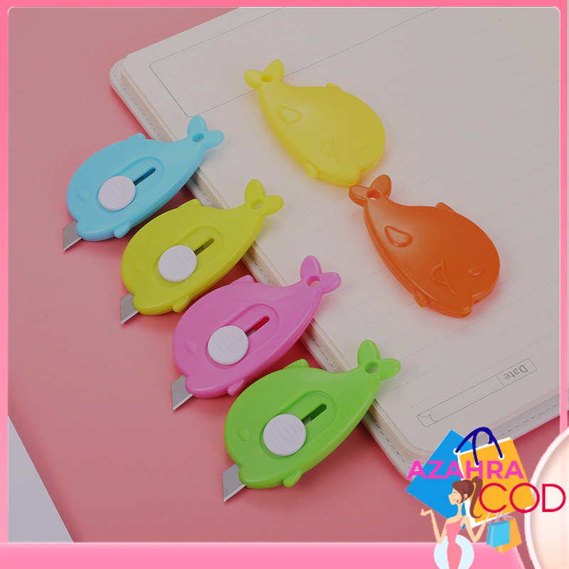 

AZAHRA PISAU CUTTER MINI Cutter Mini Model Pembuka Paket Cute Box Cutter