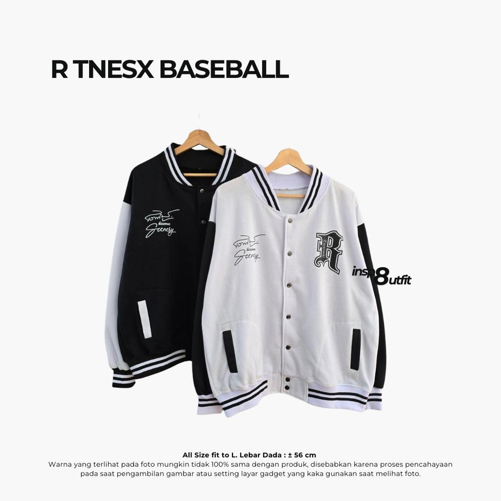 R TNESX BASEBALL | Jaket Varsity Pria Murah Kekinian | Jaket Varsity Casual Kece | Jaket Pria Murah
