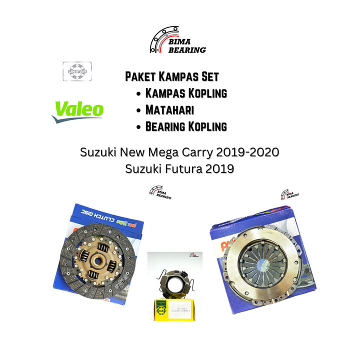 Kopling Set Carry Futura 2019 New Tayo Valeo KOREA Unifar Paket Kampas Matahari Bearing Ori