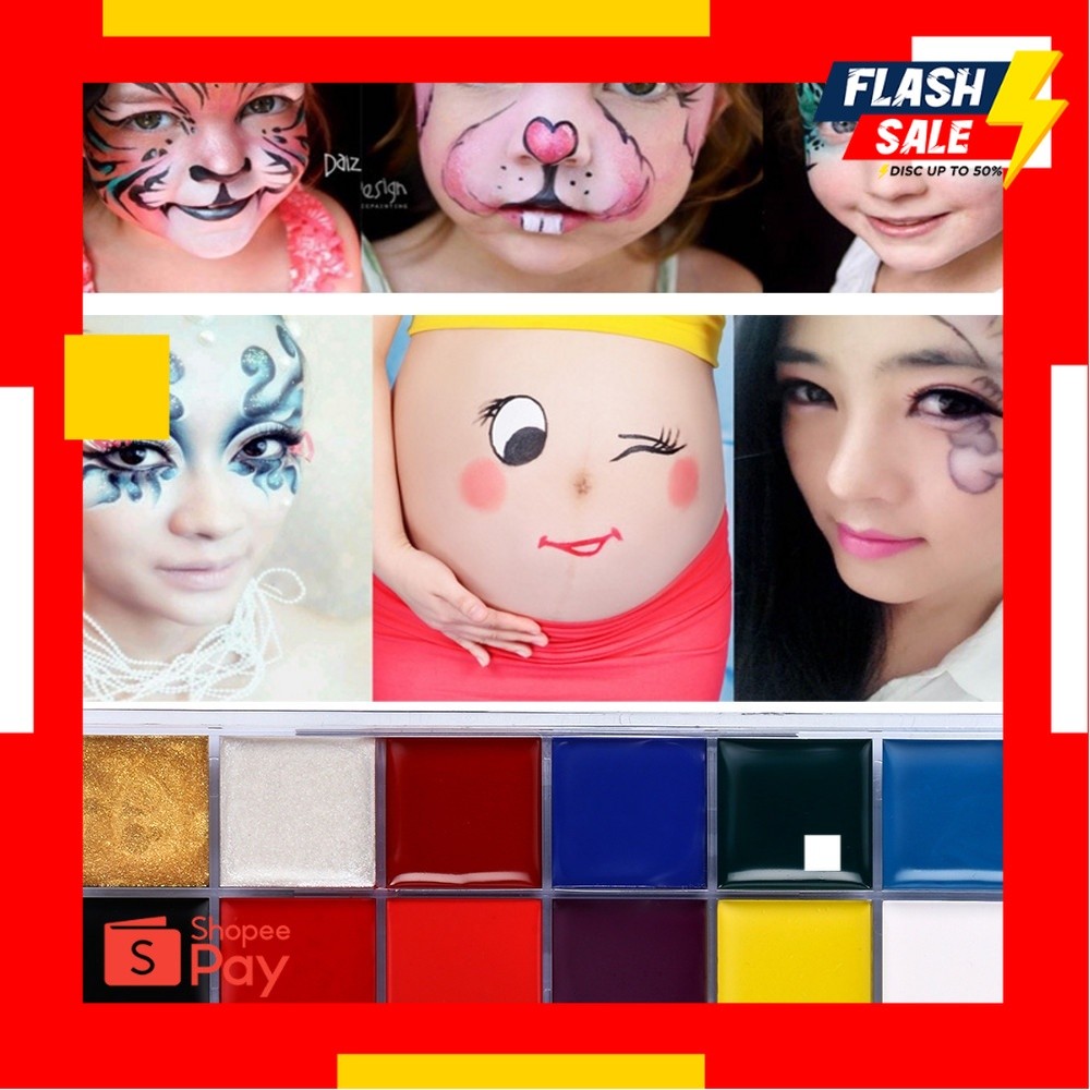 HALOWEEN 10.10 |  Face body painting art make up halloween / Face Painting karnaval / make up custom