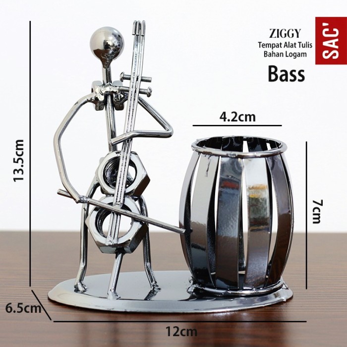 

[BEST] ZIGGY Tempat Pen Pena Pulpen Pensil Alat Tulis Kantor Pen Holder Ornament Dekorasi Meja Besi Logam Iron Metal Stationery Organizer Souvenir Suvenir Gift Hadiah Kado - BASS