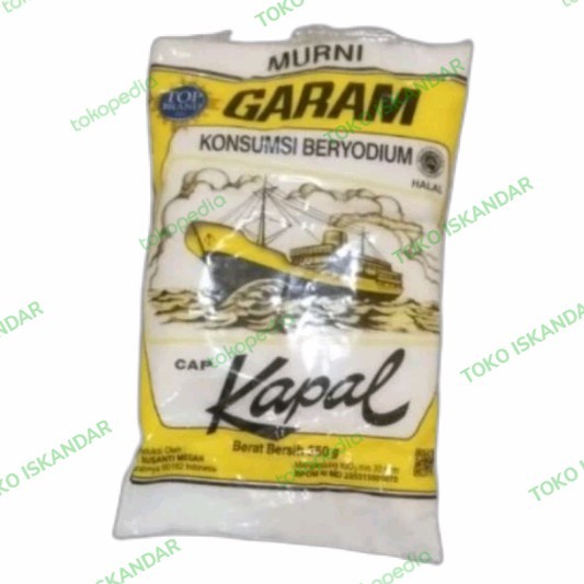 

cocoonrebirth Garam murni cap kapal konsumsi beryudium yudium dapur meja makan 250gr