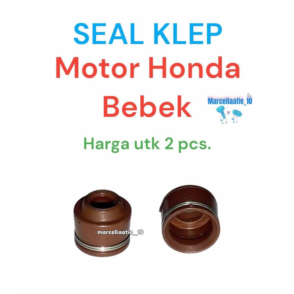 2 PCS SEAL KLEP SINGLE PER MOTOR HONDA GRAND SUPRA X REVO BLADE 110 BEAT SCOOPY SPACY VARIO 110 125 