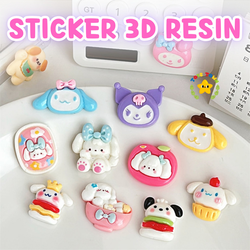 

Resin Clay Sticker Per Pcs Stiker 3D DIY Lucu Melody Case Botol