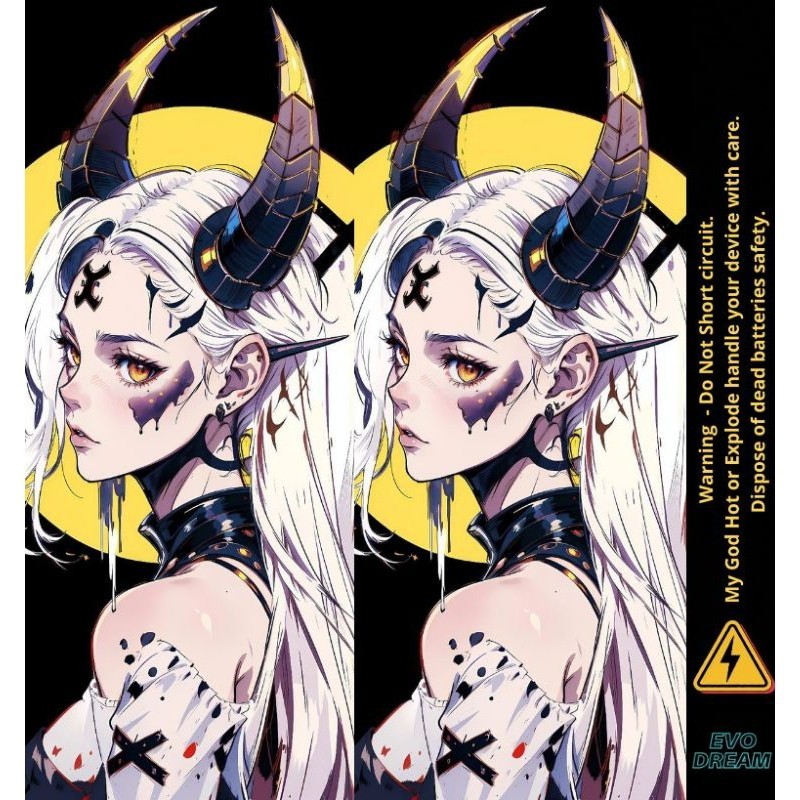 

Stiker Skin Wrap Baterai 18650 Original Motif Waifu Anti Gores Hiasan