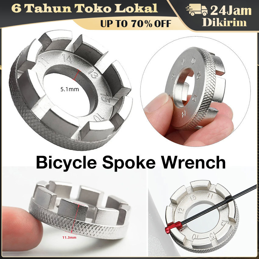 Kunci Stel Jari - Jari / Ruji Velg Sepeda / Bicycle Spoke Wrench / Kunci Ruji Sepeda