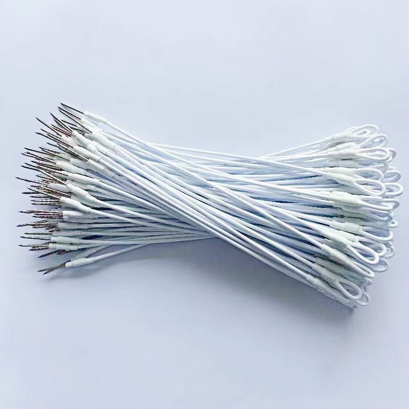 

100 Pieces/bag EAS Accessory Hard Tag Cable With Single Loop Tag Lanyard White 17CM