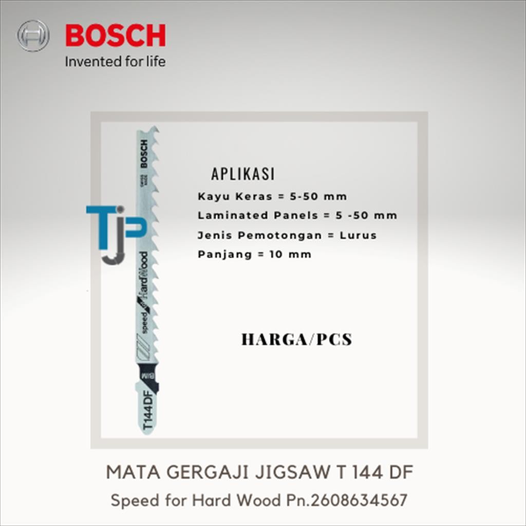 Mata Gergaji Kayu Keras Jigsaw T 144 DF Harga Per Pcs (Satuan)