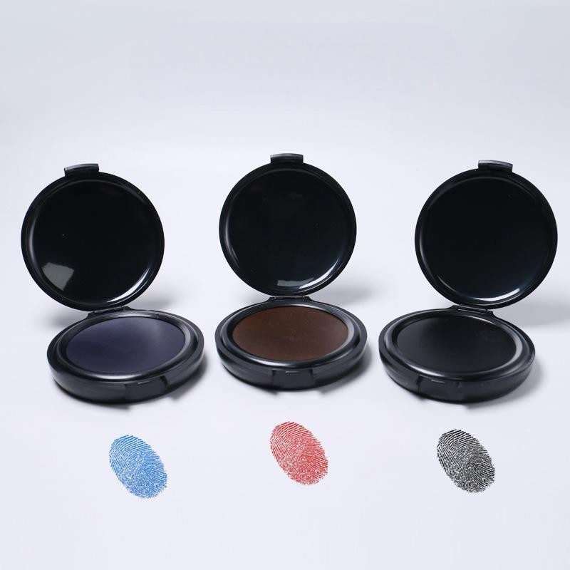 

Mini Finger Print Pad Bantalan Cap Sidik Jari Portabel Wash-free Thumb Print Pad Cap Jempol Sidik Jari Notaris Merah/Hitam/Biru