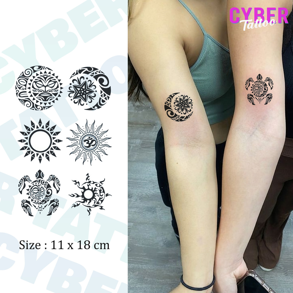Cyber Tato Stiker Tahan Air Tato Temporary Tahan lama 15 hari tato palsu Tato Temporer Semi Permanen