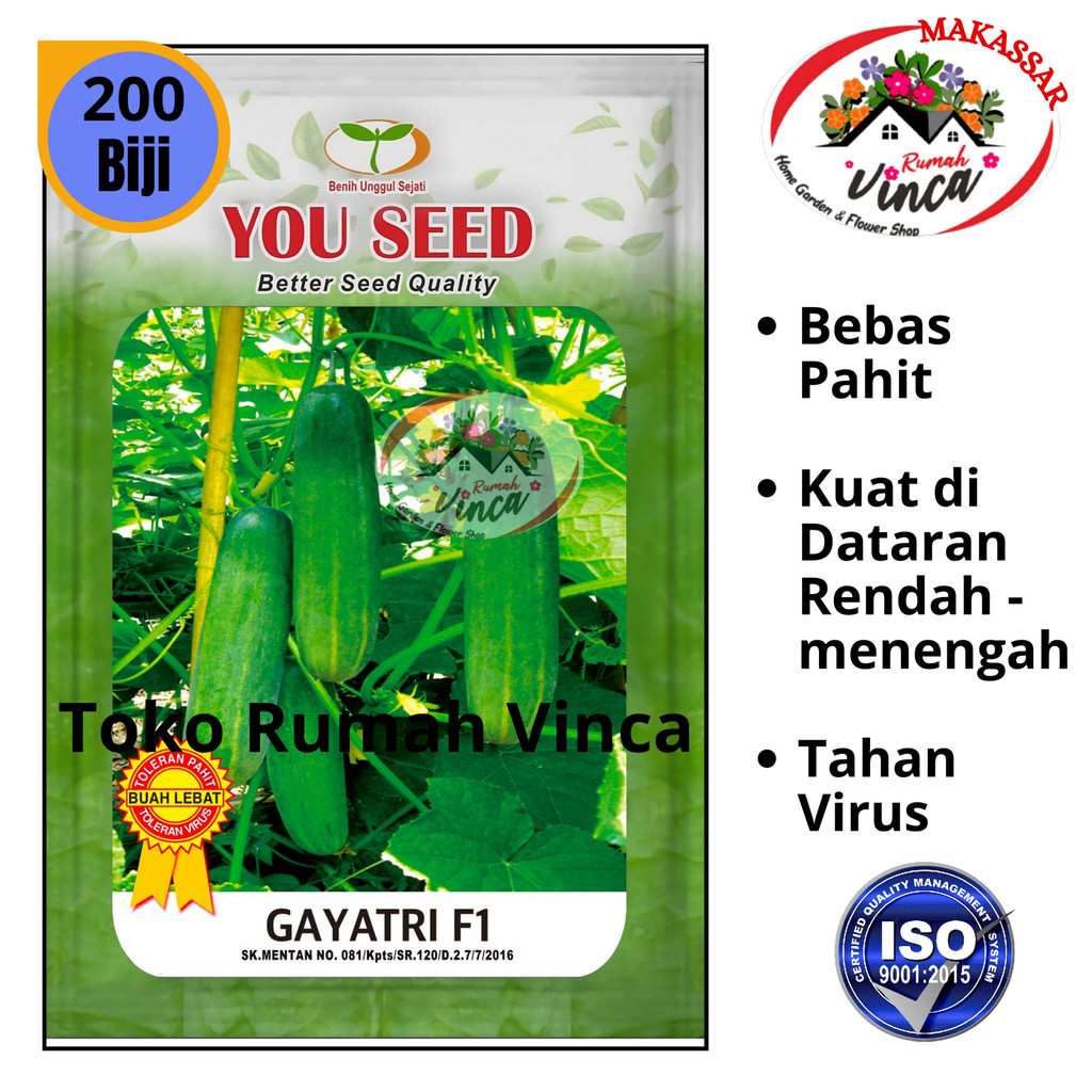 Benih Bibit Timun Lalap Baby Tahan Virus GAYATRI F1 200 Biji You Seed